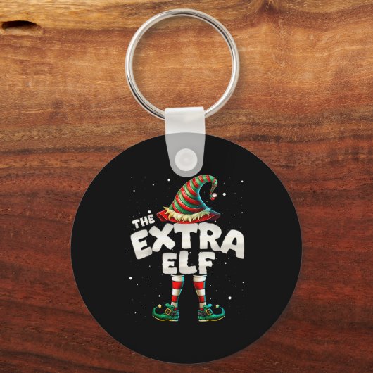 I'm The Extra Elf Family Matching Group Christmas Schlüsselanhänger (Vorderseite)