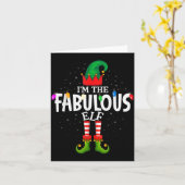I'm The Fabulous Matching Christmas Family Karte (Gelbe Blume)