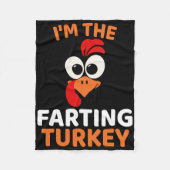 I'm The Farting Turkey  Fleecedecke (Vorderseite)