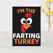 I'm The Farting Turkey Karte (Gelbe Blume)