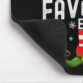 I'm The Favorite Elf Christmas Family Pjs Costume Mousepad (Ecke)