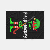 I'm The Field Hockey Elf Christmas Family Matching Fleecedecke (Vorderseite (Horizontal))