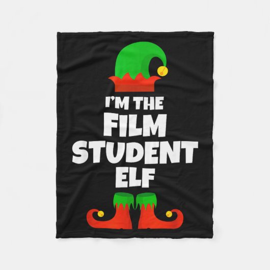 I'm The Film Student Elf Family Pajama Christmas F Fleecedecke (Vorderseite)