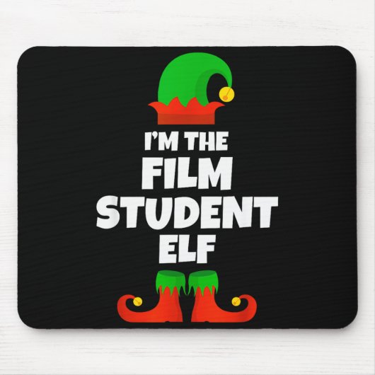 I'm The Film Student Elf Family Pajama Christmas F Mousepad (Vorne)