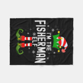 I'm The Fisherman Elf Christmas Family Pjs Costume Fleecedecke (Vorderseite (Horizontal))