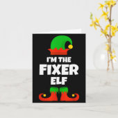 I'm The Fixer Elf Family Pajama Christmas Funny Fi Karte (Gelbe Blume)