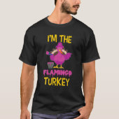 Im The Flamingo Turkey Matching Erntedank Famils T-Shirt (Vorderseite)