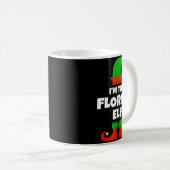 I'm The Florist Elf Family Pajama Christmas Floral Kaffeetasse (VorderseiteRechts)