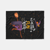 Im The Fun Witch Halloween Matching Group Costume  Fleecedecke (Vorderseite (Horizontal))