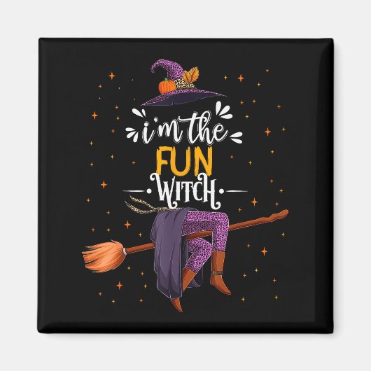 Im The Fun Witch Halloween Matching Group Costume Magnet (Vorne)
