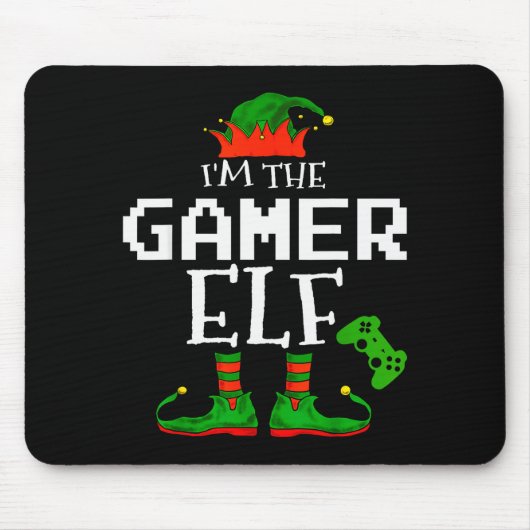 I'm The Gamer Elf Family Matching Gaming Christmas Mousepad (Vorne)
