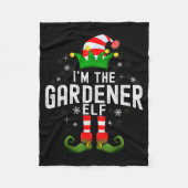 I'm The Gardener Elf Christmas Family Pjs Costume Fleecedecke (Vorderseite)