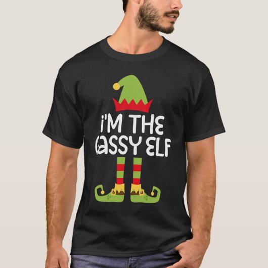 I'm The Gassy Elf T Matching Christmas Costume T-Shirt (Vorderseite)