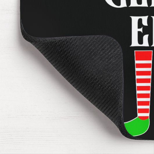 I'm The Geeky Elf Family Matching Costume Christma Mousepad (Ecke)