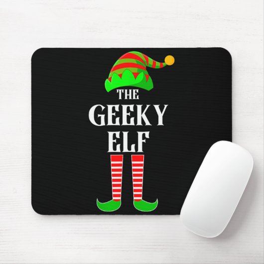 I'm The Geeky Elf Family Matching Costume Christma Mousepad (Mit Mouse)