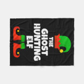 I'm The Ghost Hunting Elf Family Pajama Christmas Fleecedecke (Vorderseite (Horizontal))