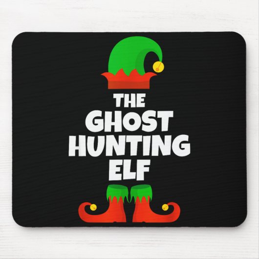 I'm The Ghost Hunting Elf Family Pajama Christmas Mousepad (Vorne)