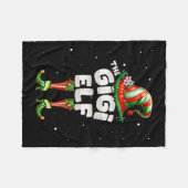 I'm The Gigi Elf Family Matching Group Christmas Fleecedecke (Vorderseite (Horizontal))