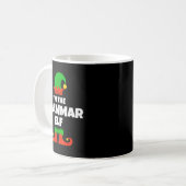 I'm The Grammar Elf Family Pajama Christmas Englie Kaffeetasse (Vorderseite Links)