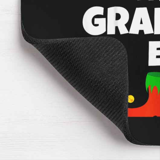 I'm The Grammar Elf Family Pajama Christmas Englie Mousepad (Ecke)