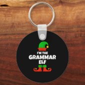 I'm The Grammar Elf Family Pajama Christmas Englie Schlüsselanhänger (Vorderseite)