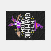 Im The Grammie Witch Halloween Matching Group Cost Fleecedecke (Vorderseite (Horizontal))