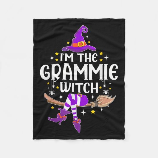 Im The Grammie Witch Halloween Matching Group Cost Fleecedecke (Vorderseite)