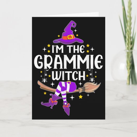 Im The Grammie Witch Halloween Matching Group Cost Karte (Vorderseite)