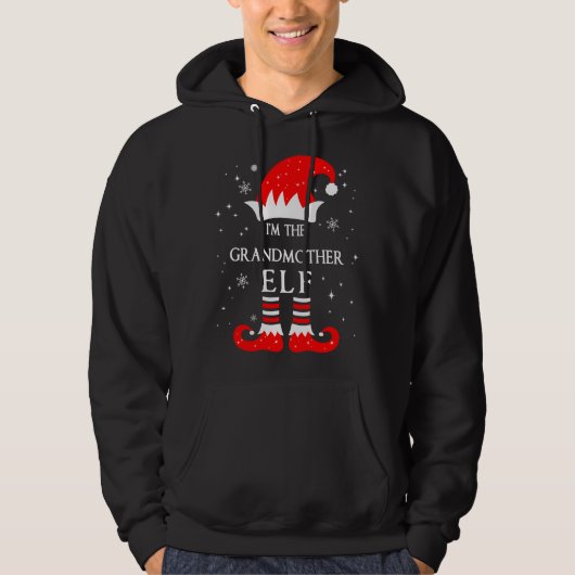 I'm The Granddaughter Elf Matching Funny Christmas Hoodie (Vorderseite)