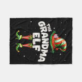 I'm The Grandma Elf Family Matching Group Christma Fleecedecke (Vorderseite (Horizontal))