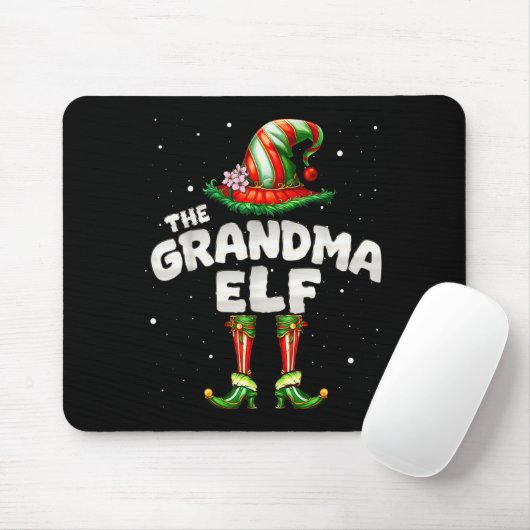 I'm The Grandma Elf Family Matching Group Christma Mousepad (Mit Mouse)