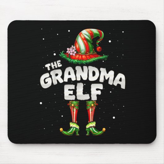 I'm The Grandma Elf Family Matching Group Christma Mousepad (Vorne)