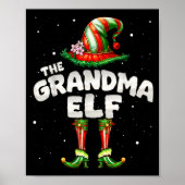 I'm The Grandma Elf Family Matching Group Christma Poster (Vorne)