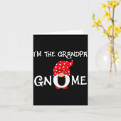 I'm The Grandpa Gnome Funny Christmas Gnome Karte (Gelbe Blume)