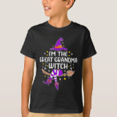 Im The Great Grandma Witch Halloween Matching Grou T-Shirt (Vorderseite)