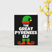 I'm The Great Pyrenees Elf Family Pajama Christmas Karte (Gelbe Blume)