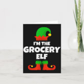 I'm The Grocery Elf Family Pajama Christmas Funny Karte (Vorderseite)