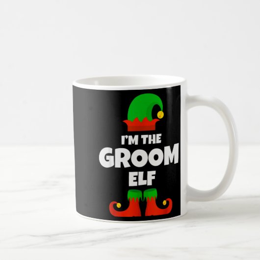 I'm The Groom Elf Family Pajama Christmas Funny  Kaffeetasse (Rechts)