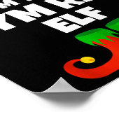 I'm The Gym Rat Elf Family Pajama Christmas Fitnes Poster (Ecke)