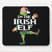 Im The Irish Elf Christmas Eve Xmas Elf Squad Cos Mousepad (Vorne)