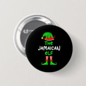 I'm The Jamaican Elf Jamaica Christmas Funny Pajam Button (Vorne & Hinten)