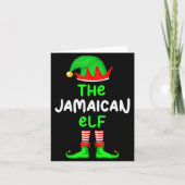 I'm The Jamaican Elf Jamaica Christmas Funny Pajam Karte (Vorderseite)