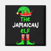 I'm The Jamaican Elf Jamaica Christmas Funny Pajam Magnet (Vorne)