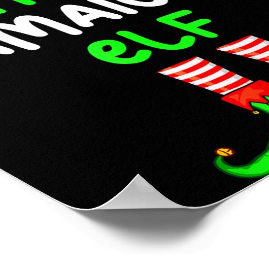 I'm The Jamaican Elf Jamaica Christmas Funny Pajam Poster (Ecke)