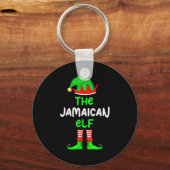 I'm The Jamaican Elf Jamaica Christmas Funny Pajam Schlüsselanhänger (Vorderseite)