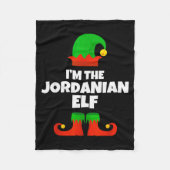 I'm The Jordanian Elf Family Pajama Christmas Funn Fleecedecke (Vorderseite)