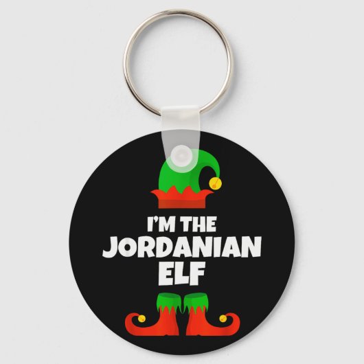 I'm The Jordanian Elf Family Pajama Christmas Funn Schlüsselanhänger (Vorderseite)