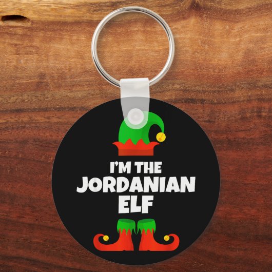 I'm The Jordanian Elf Family Pajama Christmas Funn Schlüsselanhänger (Vorderseite)