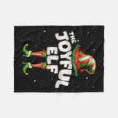 I'm The Joyful Elf Family Matching Group Christmas Fleecedecke (Vorderseite (Horizontal))