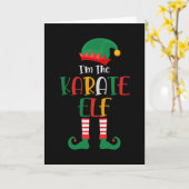 Im The Karate Elf Matching Christmas Karte (Gelbe Blume)